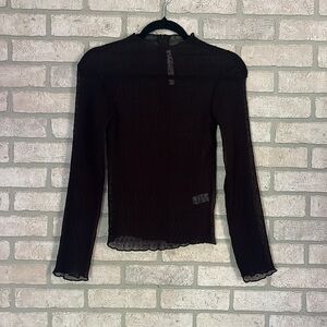 Anthropologie Bishop + Young Sheer Top- Size XS